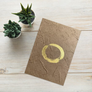 Enso Gold 1 Greeting Card
