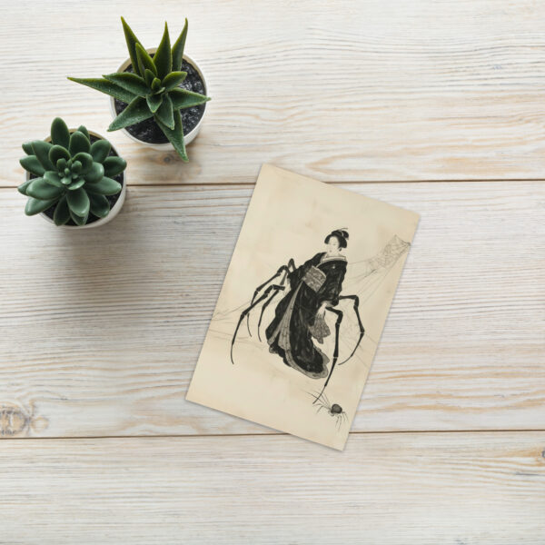Jorugumo Spider Woman Greeting Card - Japanese Ghosts, Ghouls & Spirits - Image 2