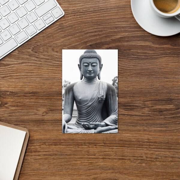 Buddha - Shakyamuni Statue - Zen Buddhist Greetings Card - Image 2