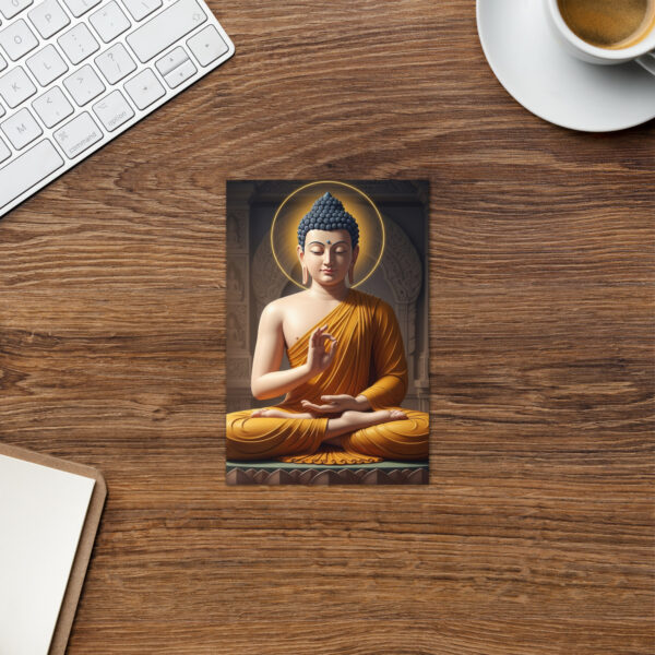 Buddha - Shakyamuni Illustration - Zen Buddhist Greetings Card - Image 2