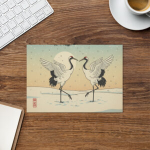 Winter 6 - Cranes Greeting Card