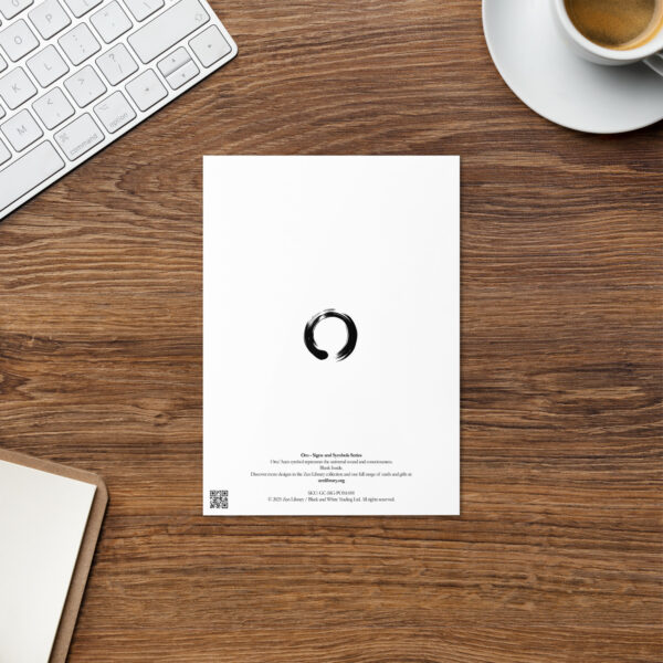 Om, Ohm or Aum Buddhist Sacred Symbol Greeting Card - Image 6