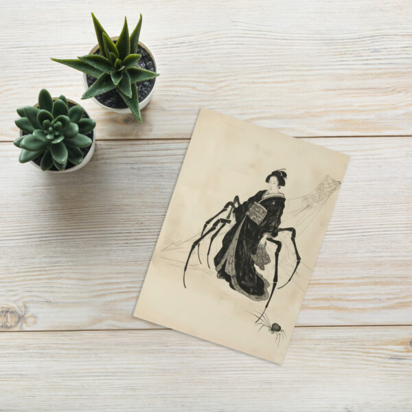 Jorugumo Spider Woman Greeting Card - Japanese Ghosts, Ghouls & Spirits - Image 5