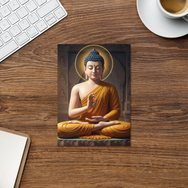 Buddha - Shakyamuni Illustration - Zen Buddhist Greetings Card - Image 5